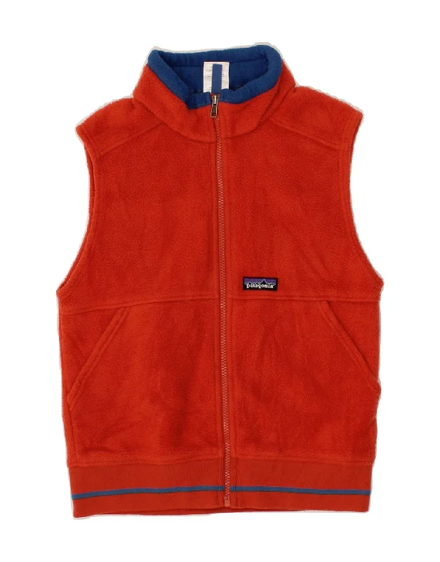 Men's Coats with Synthetic InsulationPATAGONIA Boys Fleece Gilet 9-10 Years Medium Red Polyester Men's Coats with Synthetic InsulationPATAGONIA Boys Fleece Gilet 9-10 Years Medium Red Polyester