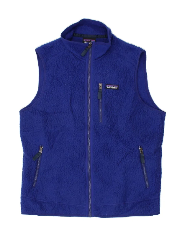 Men's Coats with Quilted LiningPATAGONIA Mens Fleece Gilet UK 40 Large Blue Polyester Men's Coats with Quilted LiningPATAGONIA Mens Fleece Gilet UK 40 Large Blue Polyester