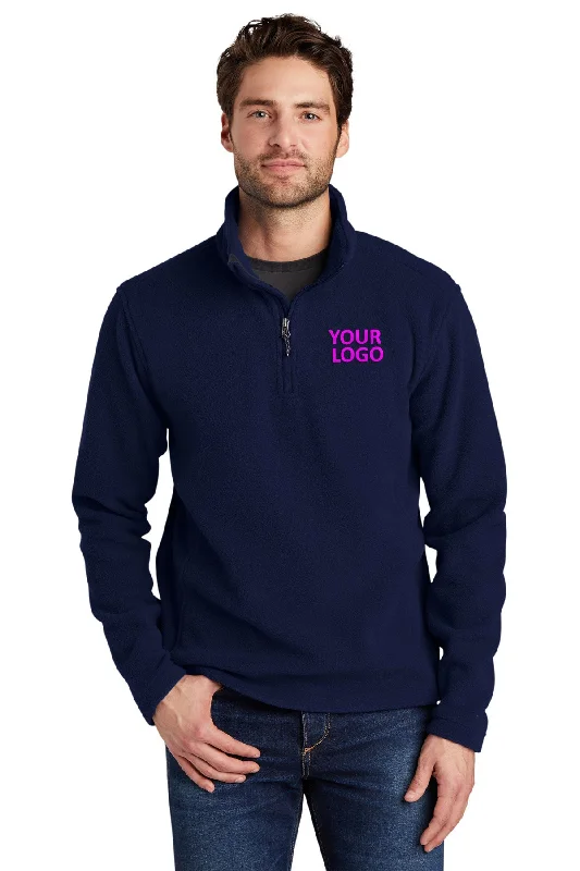 Men's Hoodies with Ribbed HemsPort Authority Value Fleece 1/4-Zip Branded Pullovers, True Navy Men's Hoodies with Ribbed HemsPort Authority Value Fleece 1/4-Zip Branded Pullovers, True Navy