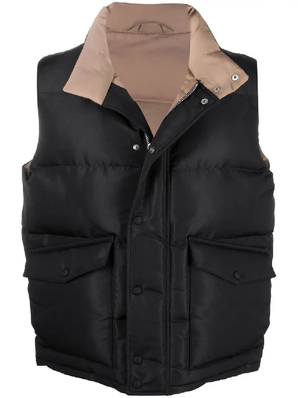 Men's Coats for Tall MenRear Logo-Print Padded Gilet