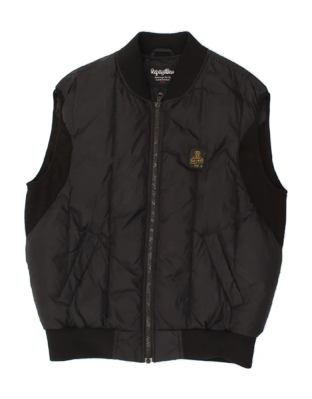 Men's Coats with PocketsREFRIGIWEAR Mens Cruz Padded Gilet UK 40 Large Black Nylon