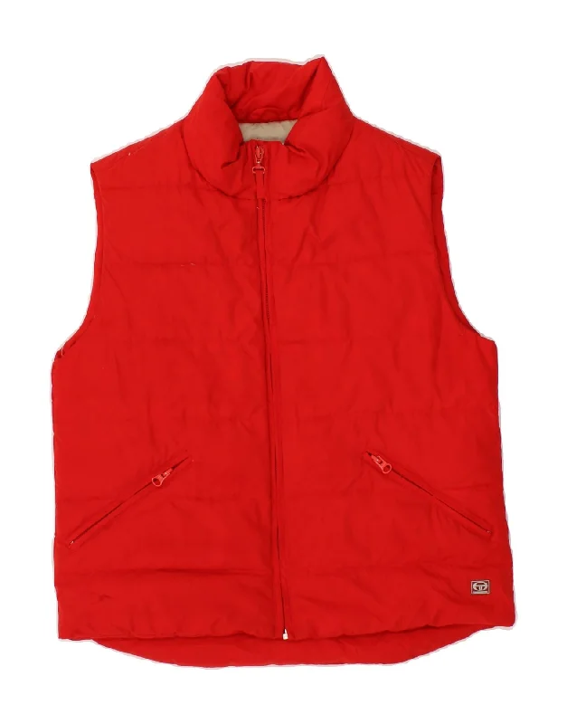 Men's Coats for SkiingSERGIO TACCHINI Mens Padded Gilet UK 36 Small Red
