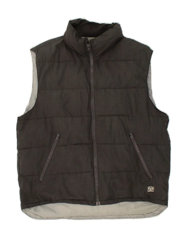 Men's Coats with Down InsulationSERGIO TACCHINI Mens Padded Gilet UK 40 Large Grey