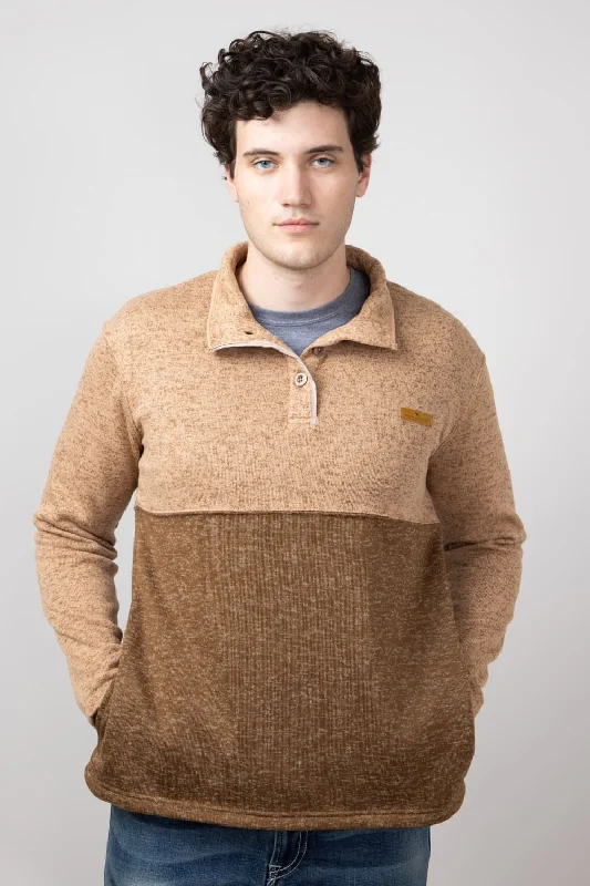 Men's Hoodies for Tall MenSimply Southern Quarter Snap Pullover for Men in Sand | PP-0224-MN-PULL-QTRSNP-SAND Men's Hoodies for Tall MenSimply Southern Quarter Snap Pullover for Men in Sand | PP-0224-MN-PULL-QTRSNP-SAND