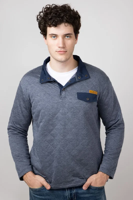 Men's Hoodies with Faux Fur TrimSimply Southern Quilted Pullover for Men in Slate | PP-0224-MN-PULL-QLTD-SLATE Men's Hoodies with Faux Fur TrimSimply Southern Quilted Pullover for Men in Slate | PP-0224-MN-PULL-QLTD-SLATE