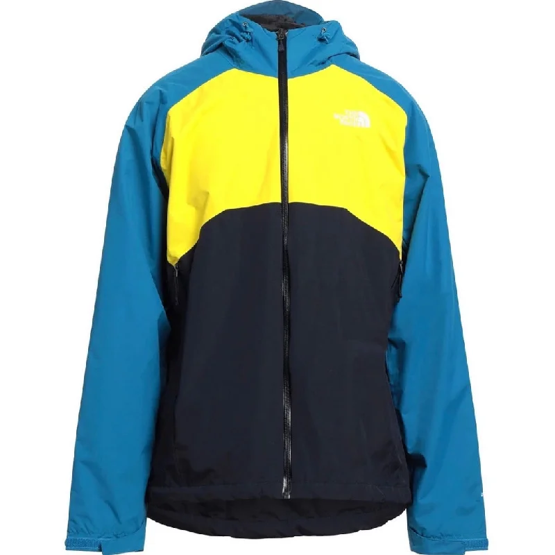 Men's Coats for TravelThe North Face M Stratos Blue Colourblock Thin Jacket