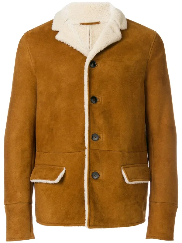 Men's Coats with Snap ButtonsSheepskin Jacket