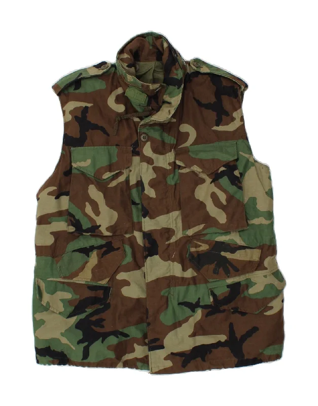 Men's Coats for SnowboardingVINTAGE Mens Hooded Military Gilet UK 36 Small Khaki Camouflage Men's Coats for SnowboardingVINTAGE Mens Hooded Military Gilet UK 36 Small Khaki Camouflage