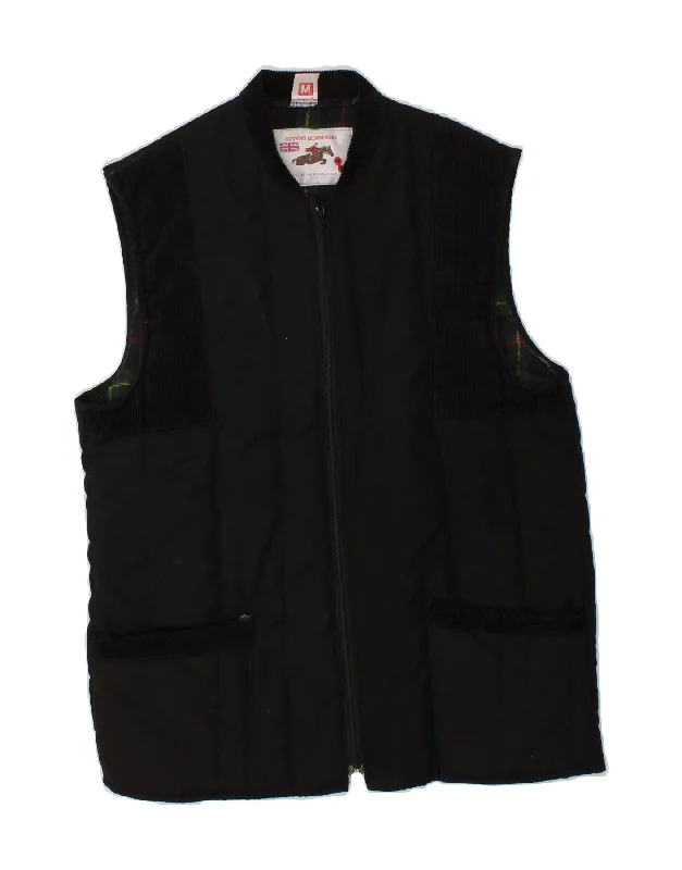 Versatile Men's Pea CoatsVINTAGE Mens Padded Gilet UK 38 Medium Black