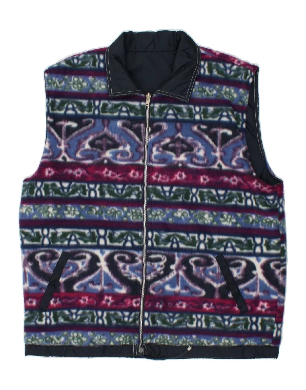 Men's Coats with Synthetic InsulationVINTAGE Mens Reversible Gilet UK 42 XL Multicoloured Fair Isle Men's Coats with Synthetic InsulationVINTAGE Mens Reversible Gilet UK 42 XL Multicoloured Fair Isle
